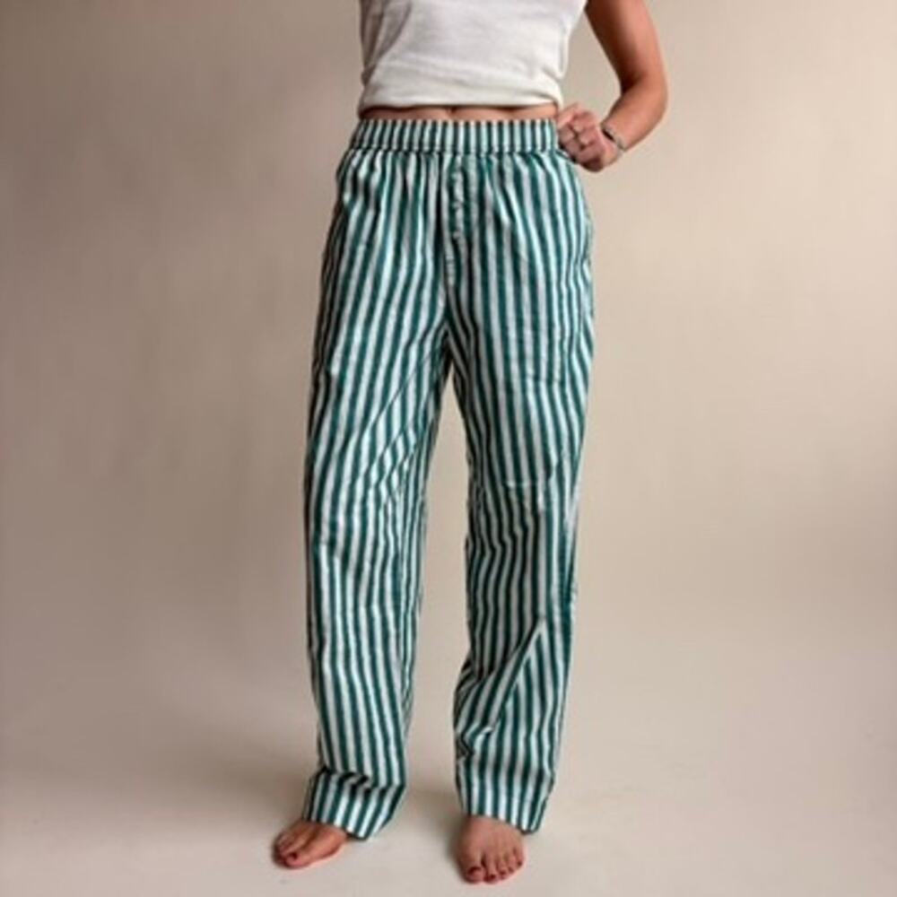 Grayson Threads Green & White Stripe Lounge Pants -  Size XXS